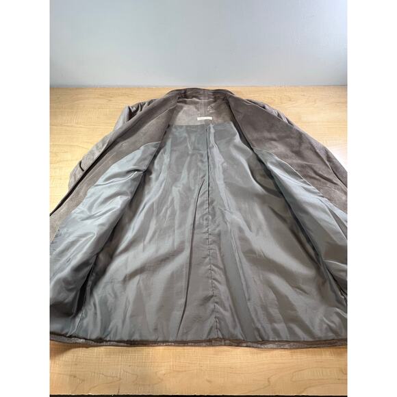 Vintage Genuine‎ Suede Oversized Jacket Karen Marie 3/4 Sleeve Woamns Size M/L - Picture 7 of 9